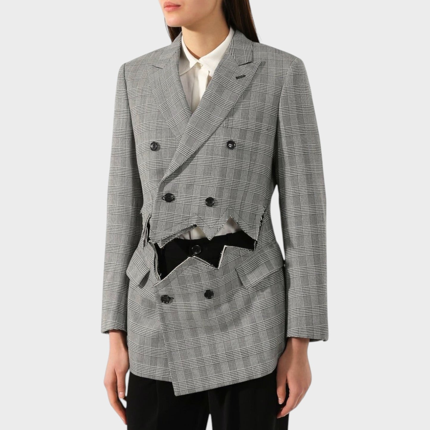 Comme des Garcons Wool Glen Check Blazer