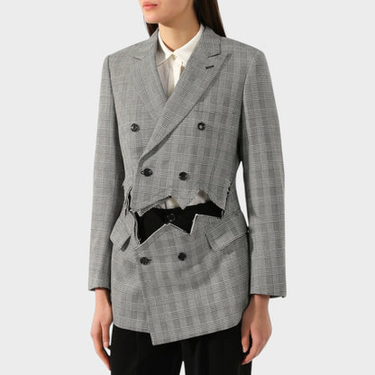 Comme des Garcons Wool Glen Check Blazer