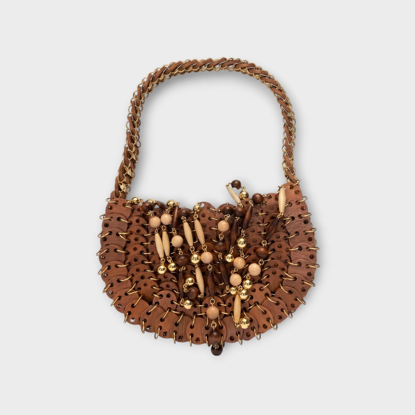 Rabanne Wood Hobo Bag