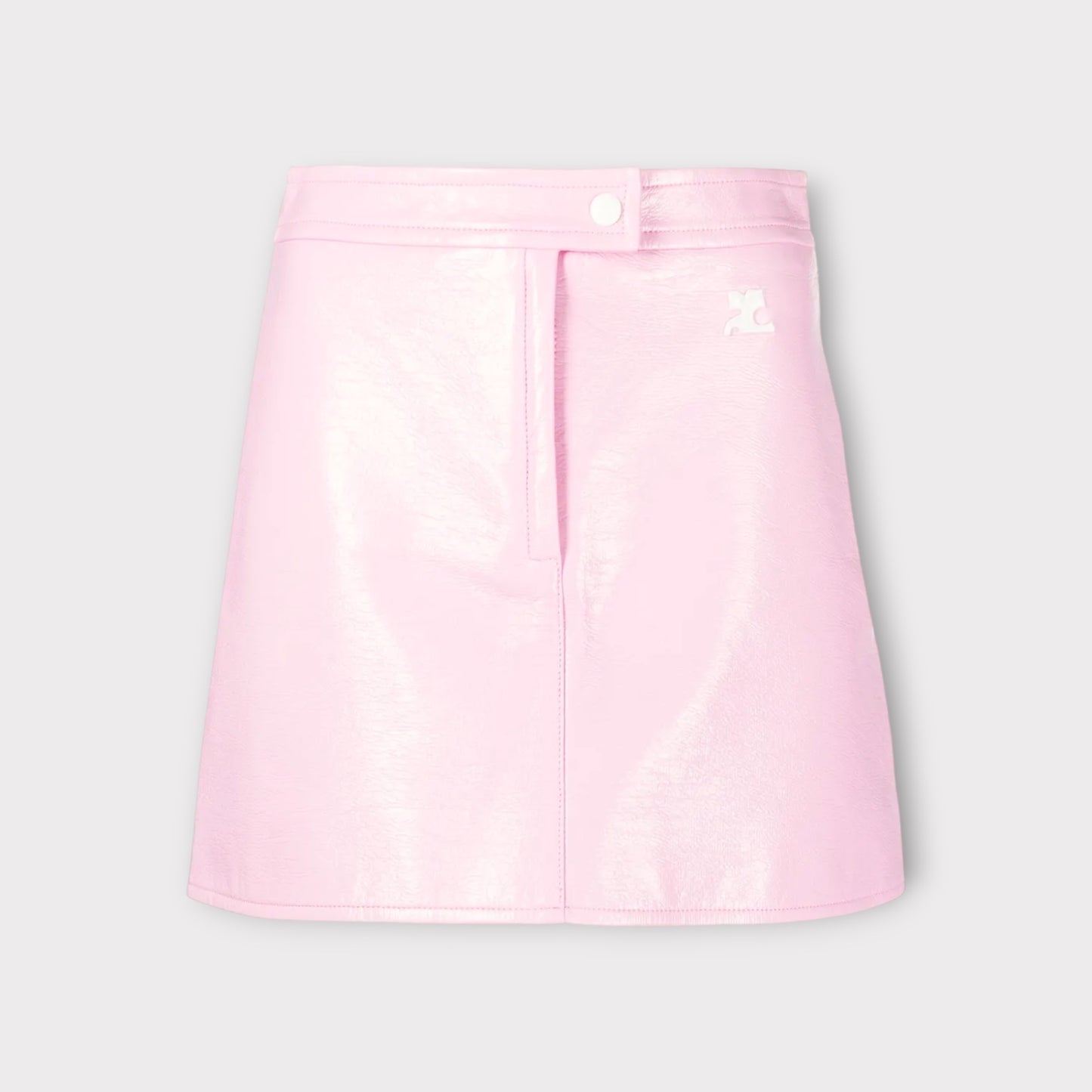 Courrèges Reedition Vinyl Mini Skirt