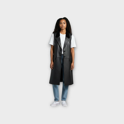 Loewe Suede Leather Vest Jacket