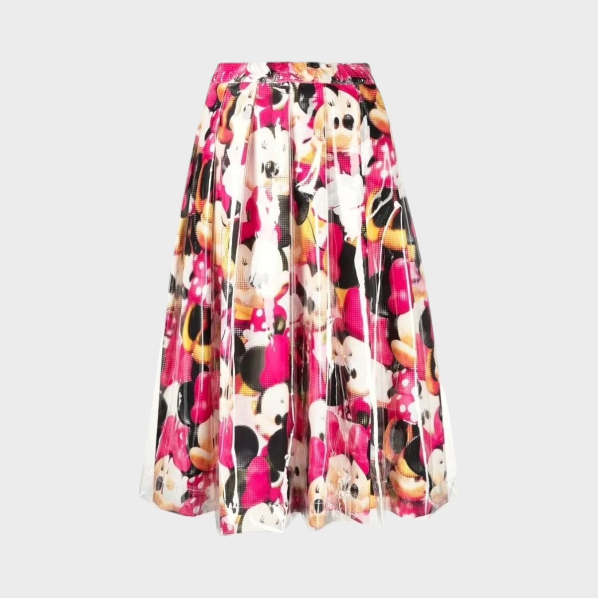 Comme des Garcons Pleated Floral Skirt