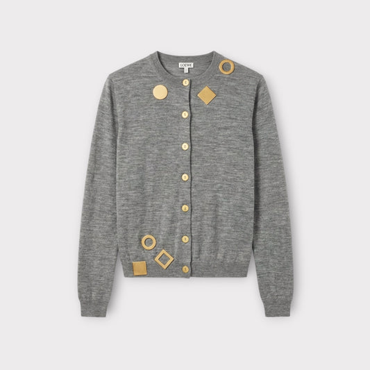 Loewe Geometric Wool Cardigan