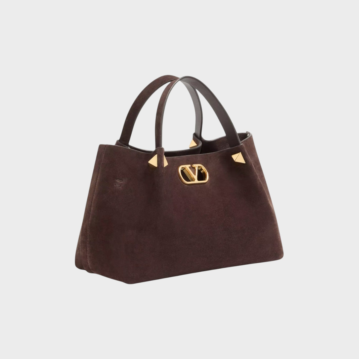 Valentino Small Suede Vlogo Tote