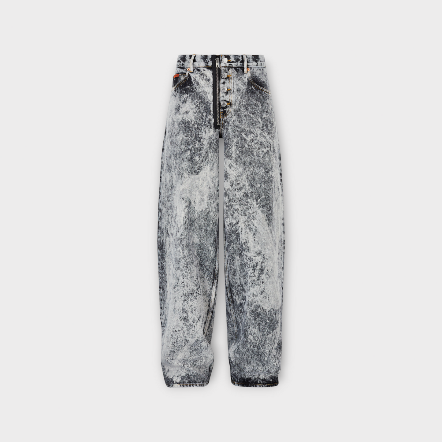 Martine Rose Grey Acid Washed Denim