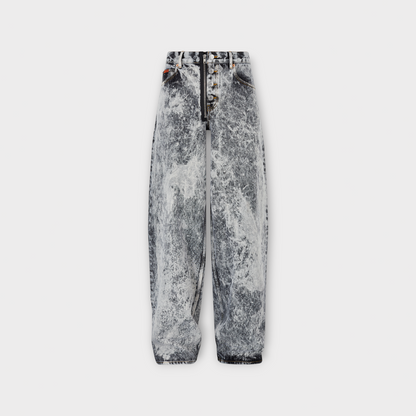 Martine Rose Grey Acid Washed Denim