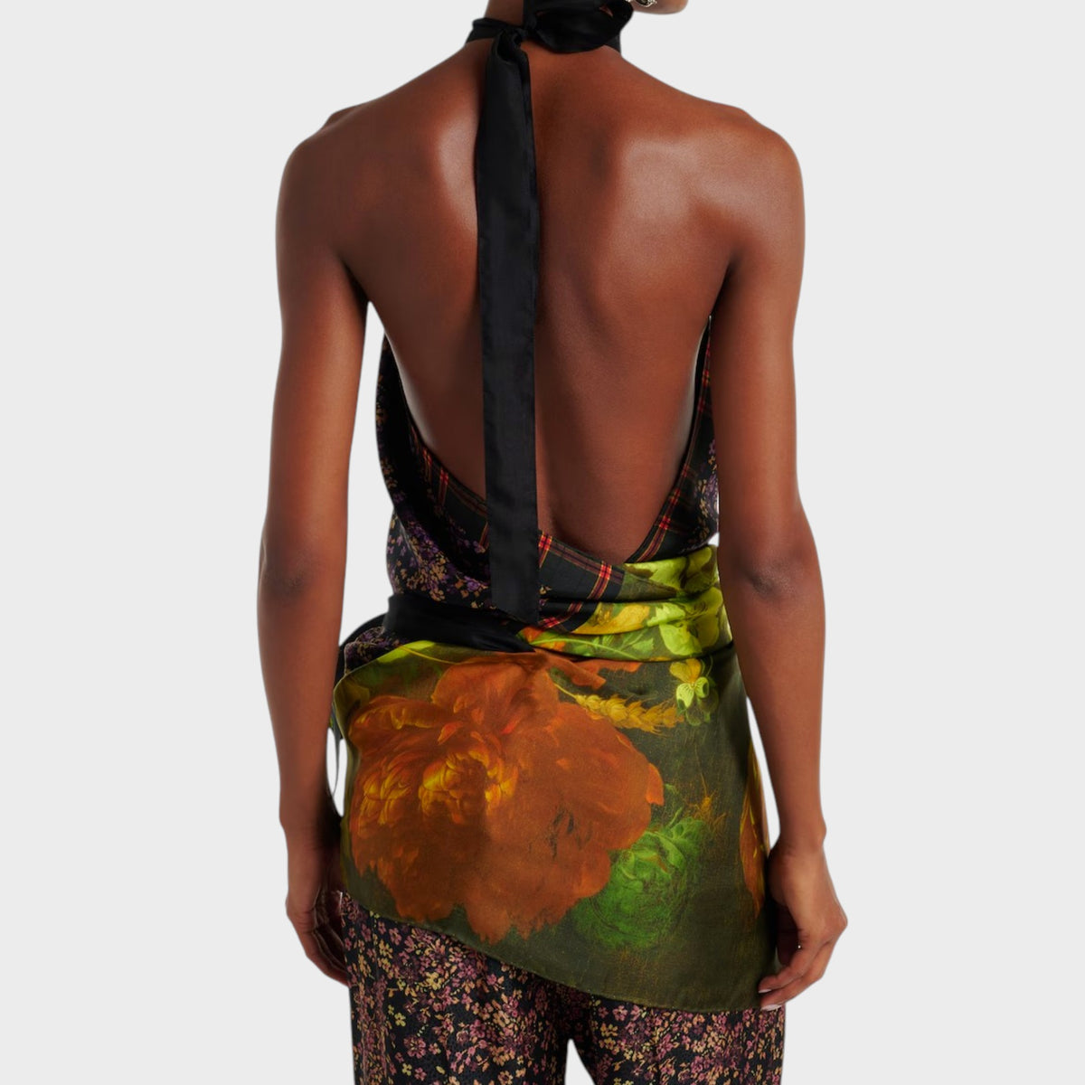 Dries Van Noten Carfy Silk Scarf Top