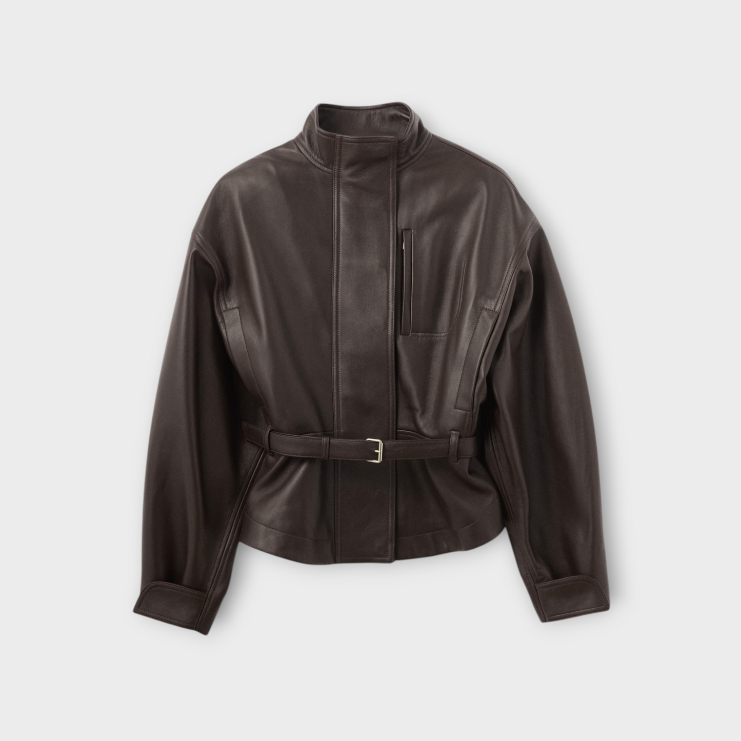 Jacquemus Ciro Leather Belted Jacket