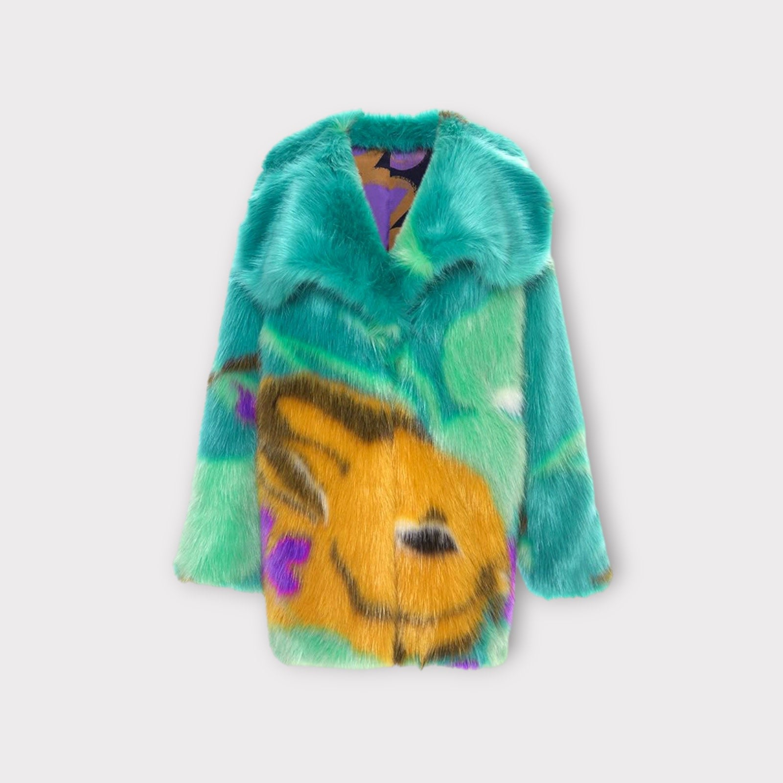 Marco de Vincenzo Pop Faux Fur Coat