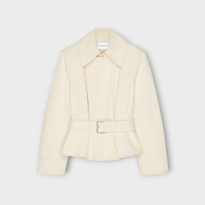 Givenchy Cotton & Wool Cotton Belted Bomber