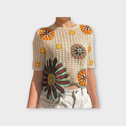 Loewe Crochet Flower Top