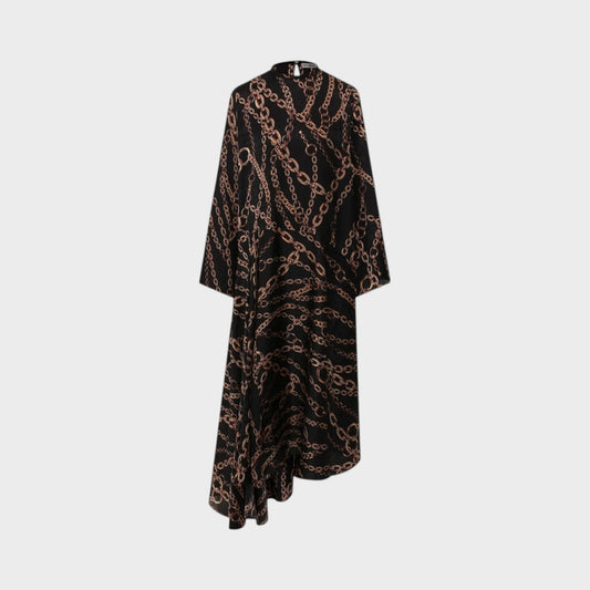 Balenciaga Jacquard Silk Choker Dress