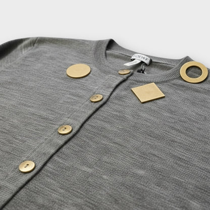 Loewe Geometric Wool Cardigan