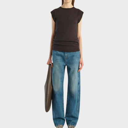 Khaite Bonnie Denim Low-Rise Jeans
