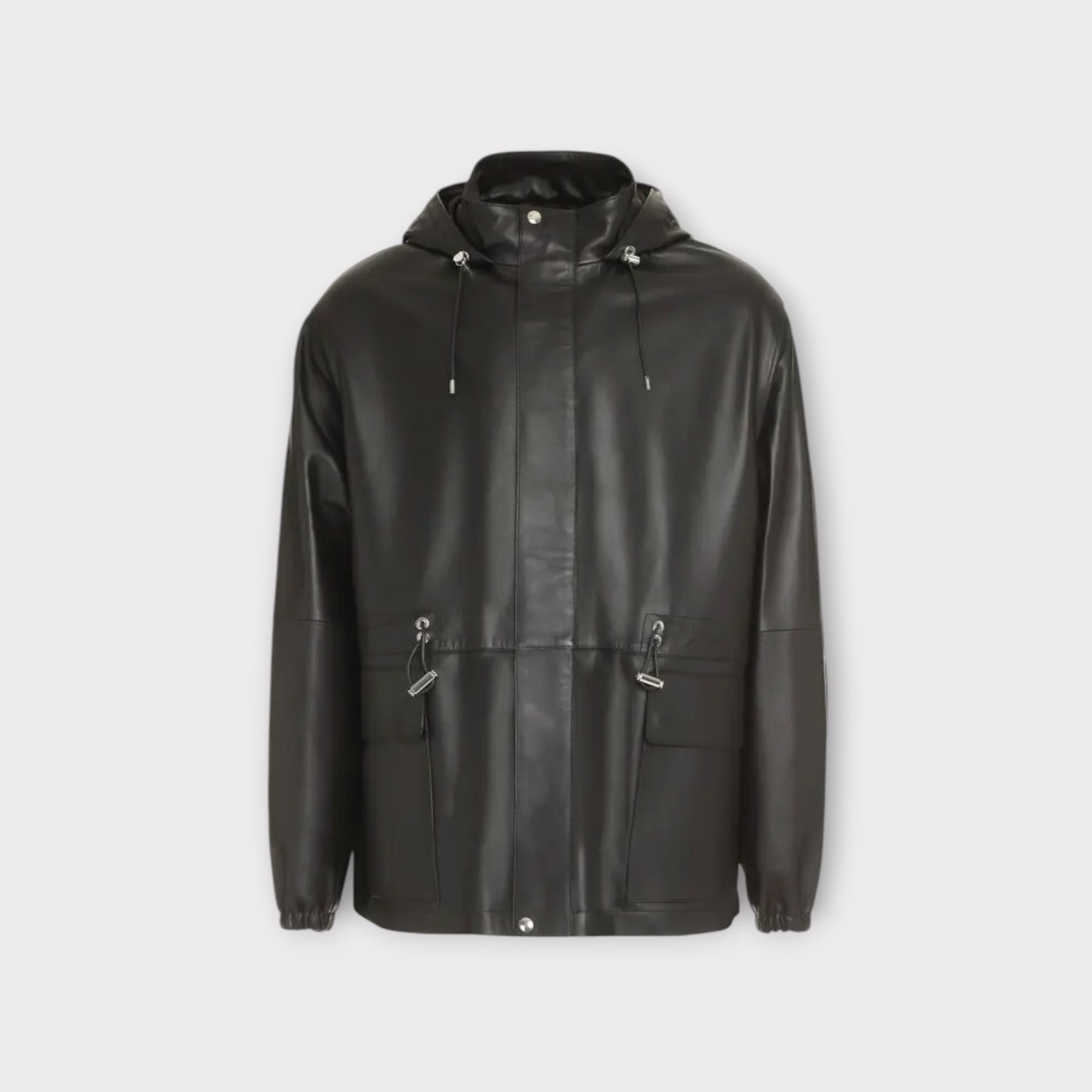 Loewe Lamb Leather Hooded Jacket