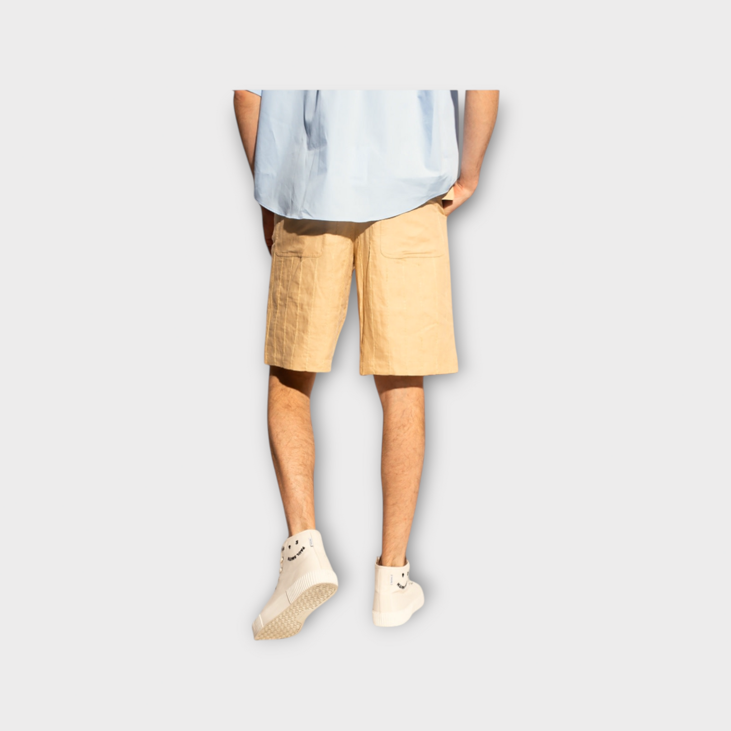 Jacquemus Le Short Raphia Linen Shorts