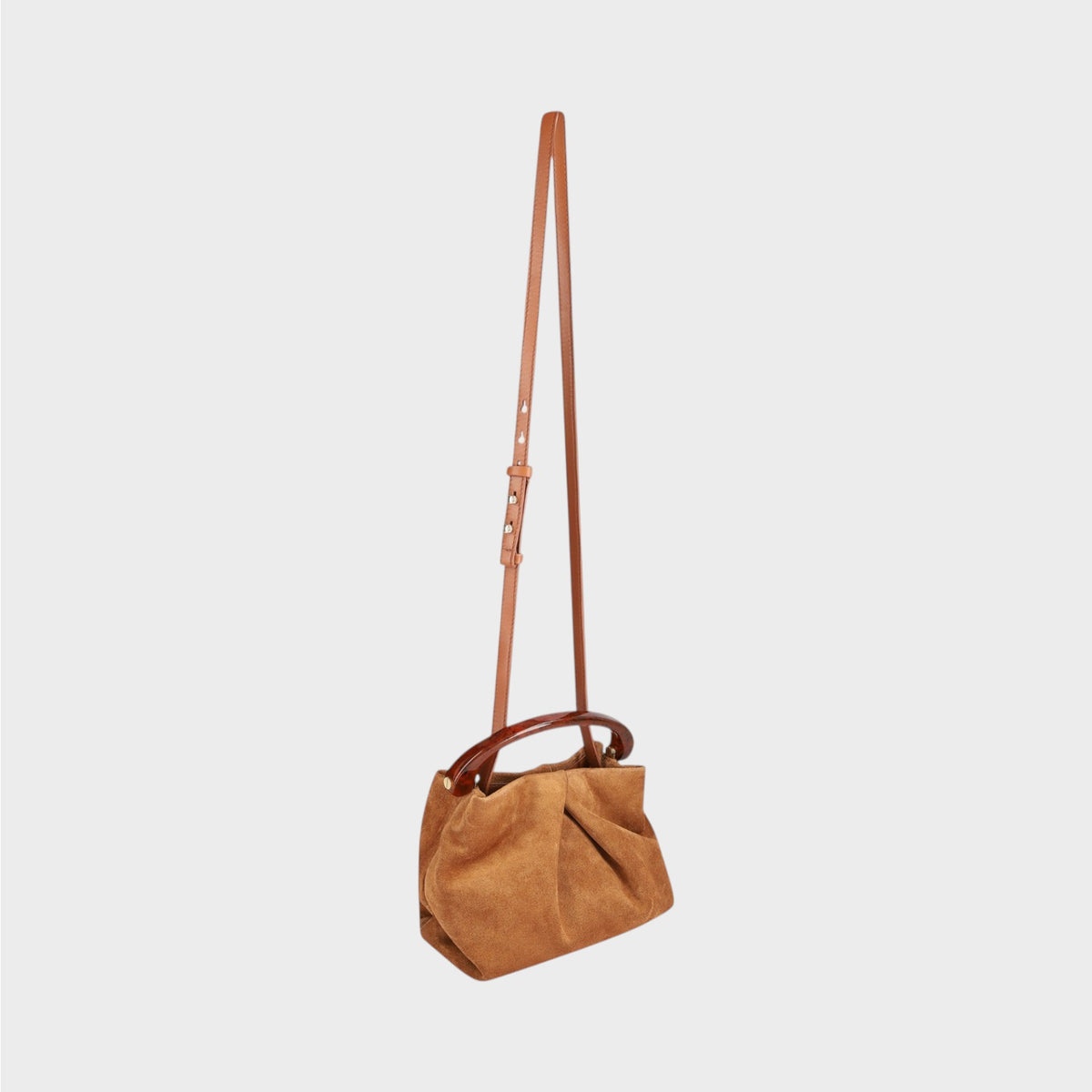 Dries Van Noten Crisp Suede Leather Resin Bag