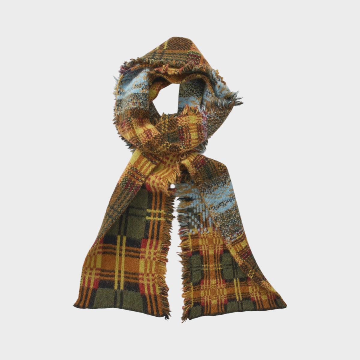 Dries Van Noten Teepee Wool Mix Scarf