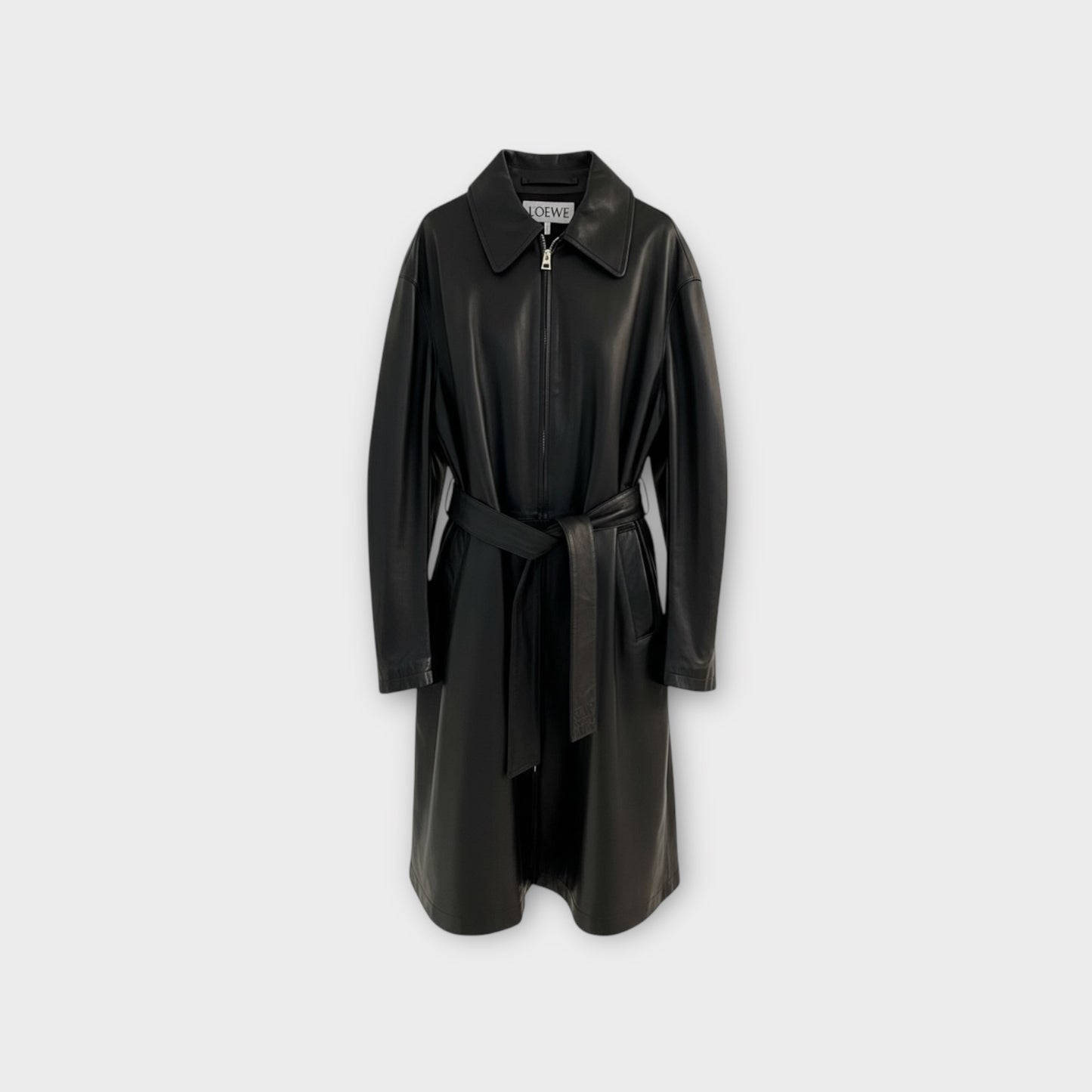 Loewe Leather Slim Fit Coat