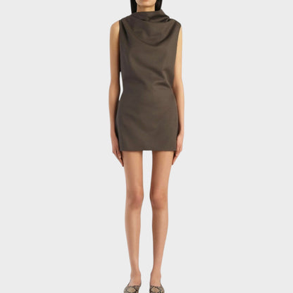 Khaite Astor Virgin Wool Mini Dress