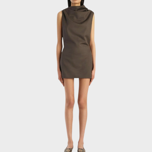 Khaite Astor Virgin Wool Mini Dress