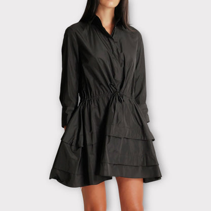 Alaïa Pique A-Line Shirt Dress