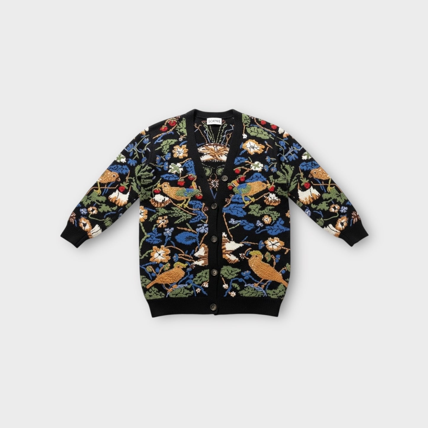 Loewe William Morris Bird Print Cardigan
