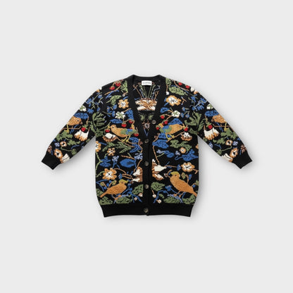 Loewe William Morris Bird Print Cardigan