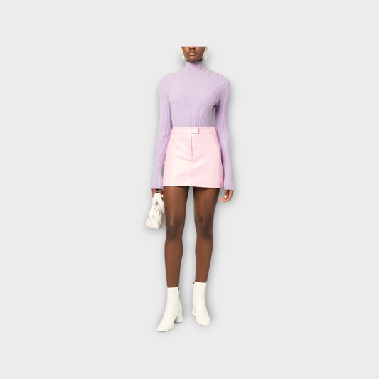 Courrèges Reedition Vinyl Mini Skirt