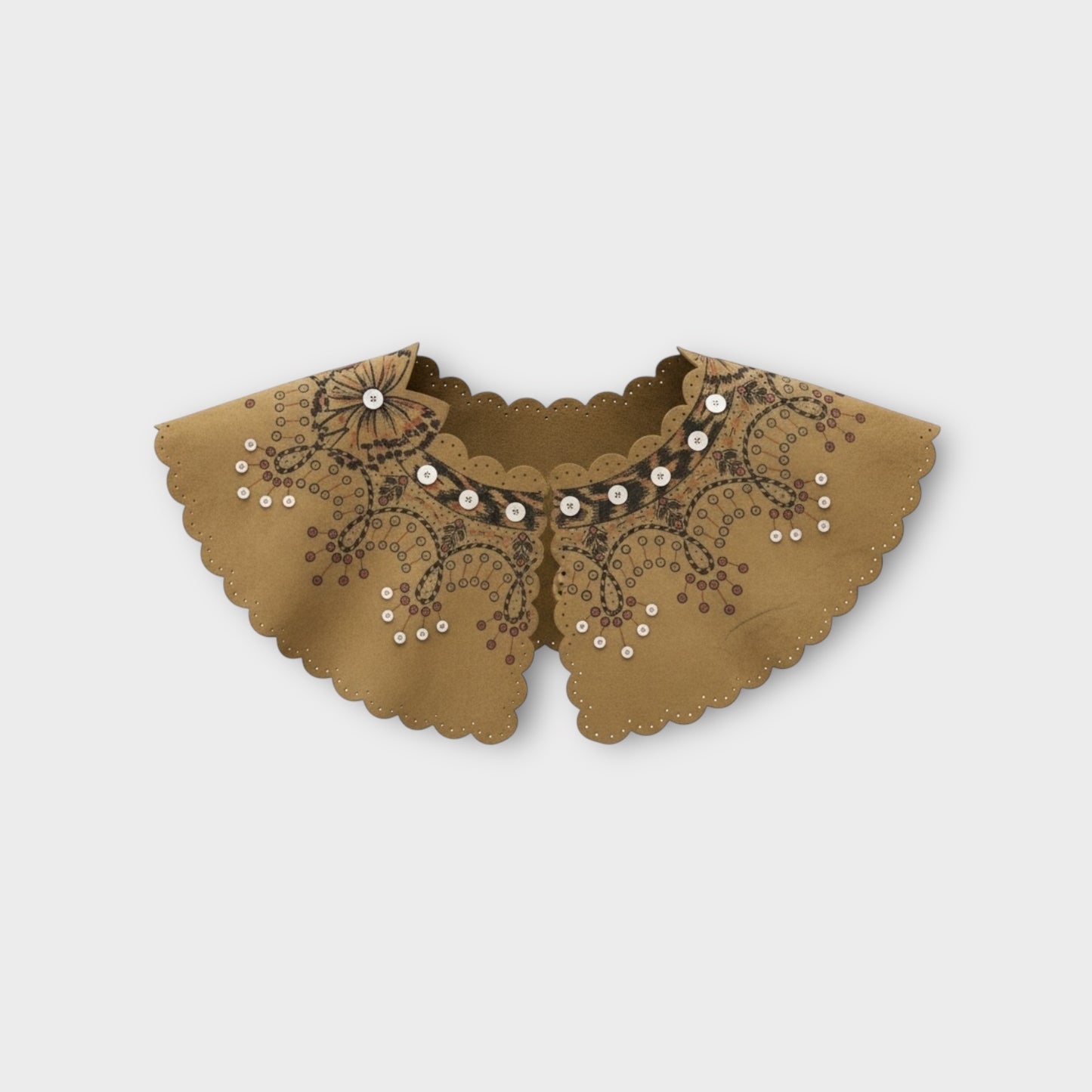 Loewe Gold Suede Shoulder Cape