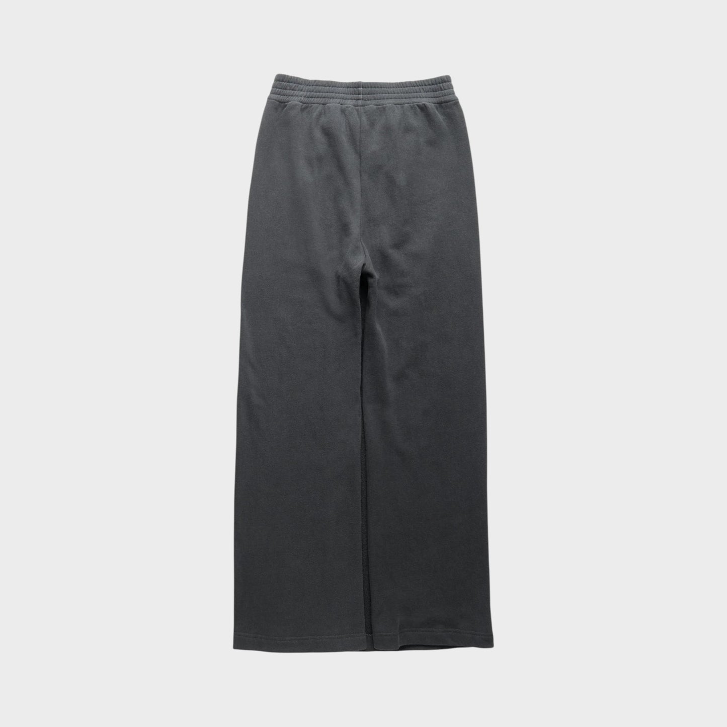 Tasoni Marie Adam-Leenaerdt jersey tracksuit skirt pants in charcoal grey with elastic waistband and wide leg.