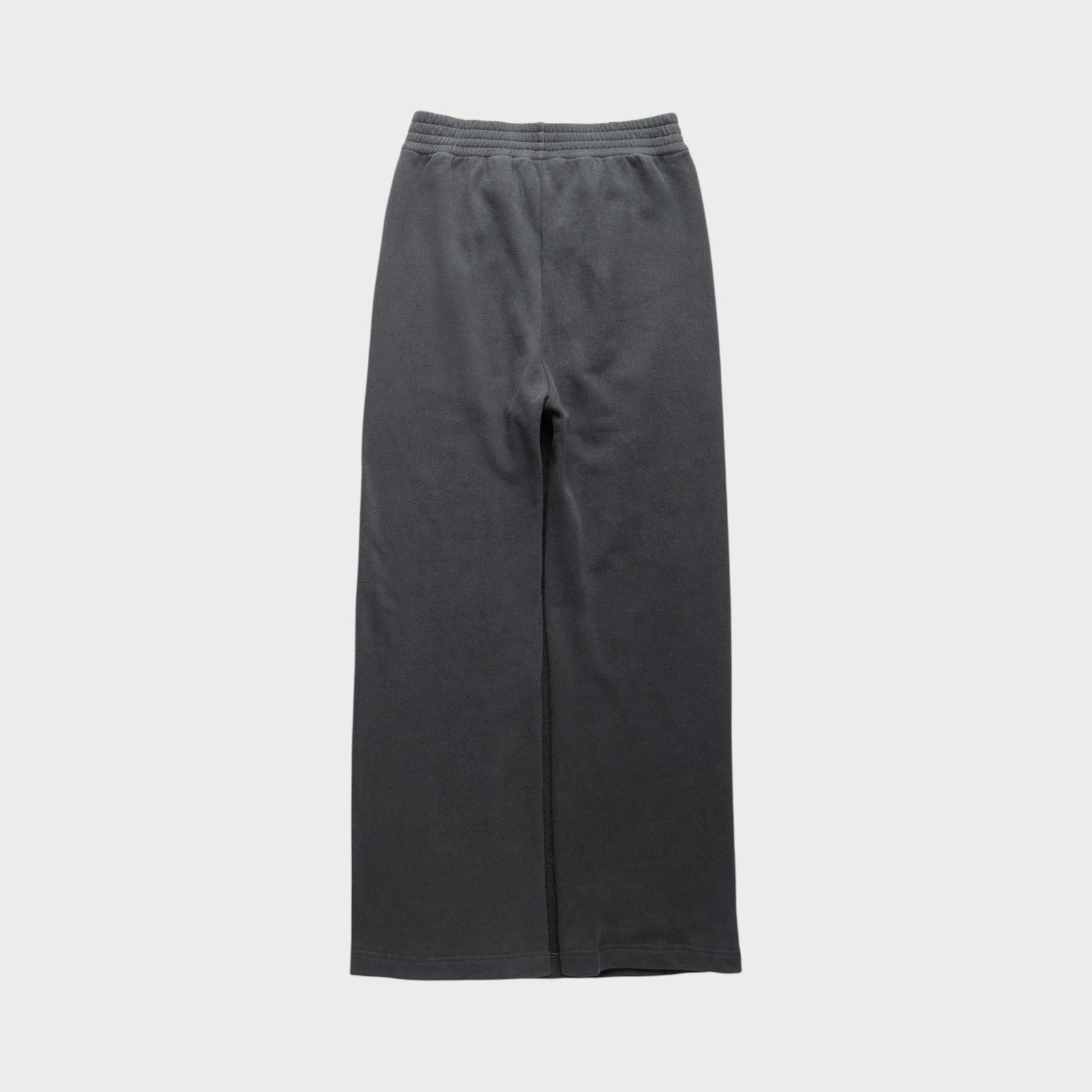 Tasoni Marie Adam-Leenaerdt jersey tracksuit skirt pants in charcoal grey with elastic waistband and wide leg.