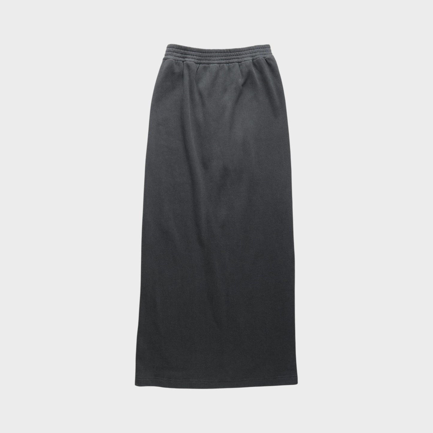 Tasoni Marie Adam-Leenaerdt dark grey jersey tracksuit skirt pants with elastic waistband.