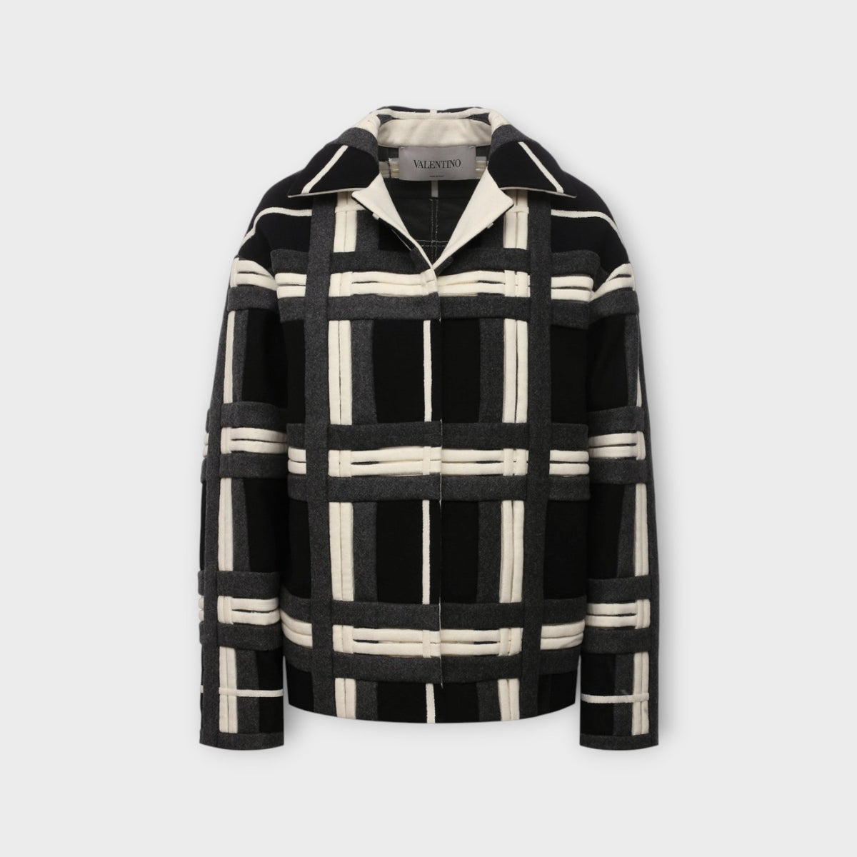 Valentino Patchwork Notch Blazer