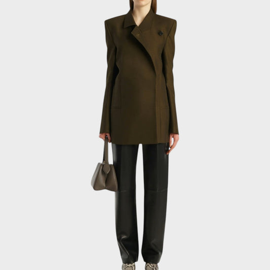 Khaite Armair Wool Structured Cady Jacket