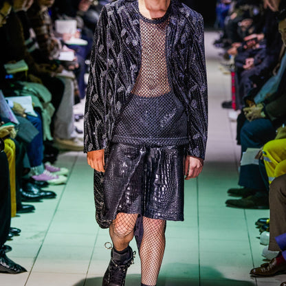 Comme des Garcons Homme Plus Velvet Glitter Coat