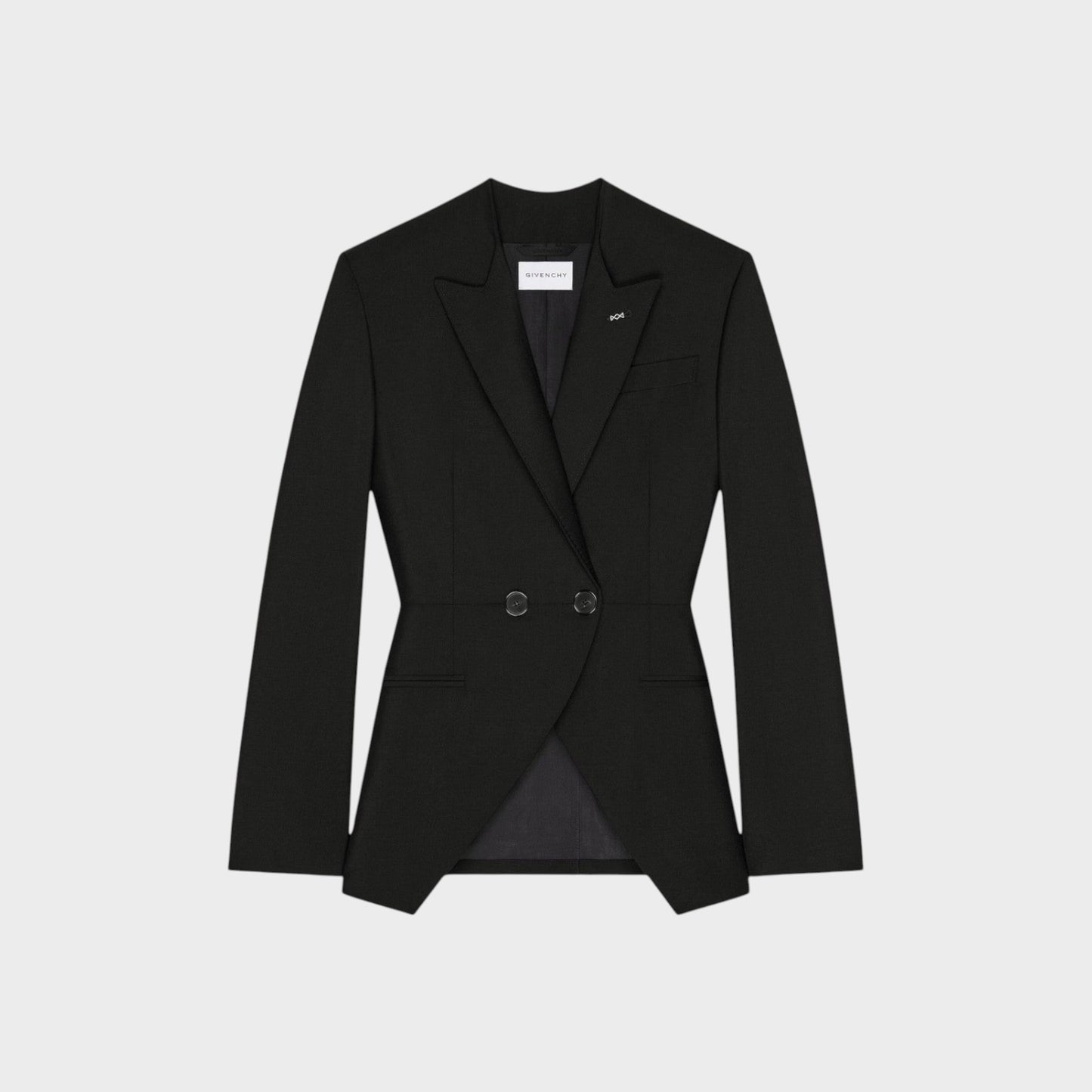 Givenchy Wool Opened Double Breasted Blazers
