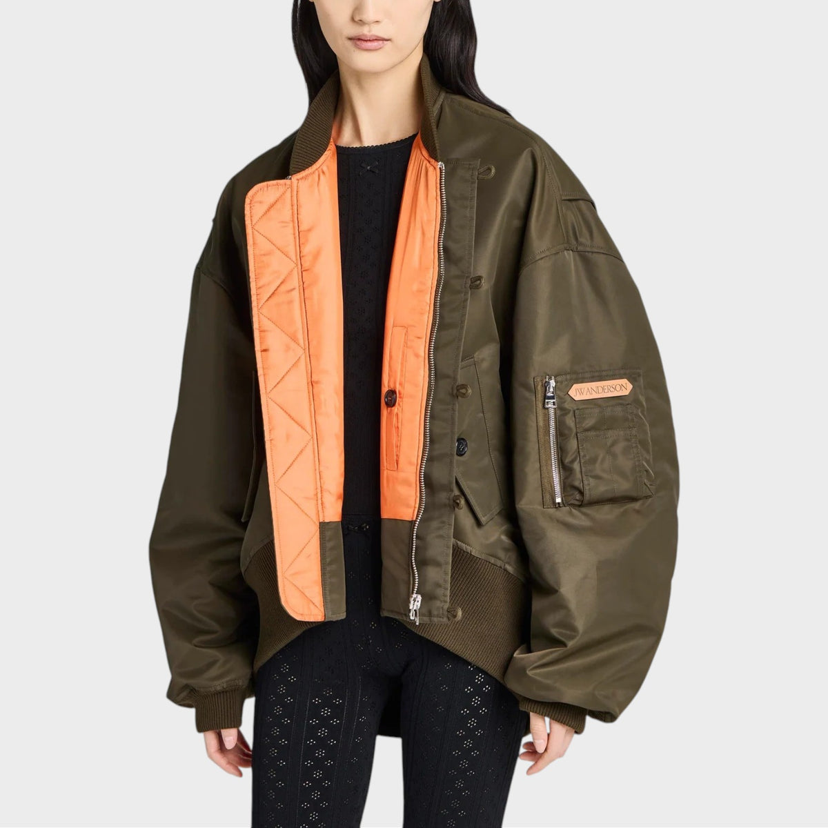 JW Anderson Nylon Oversized Bomber Jacket