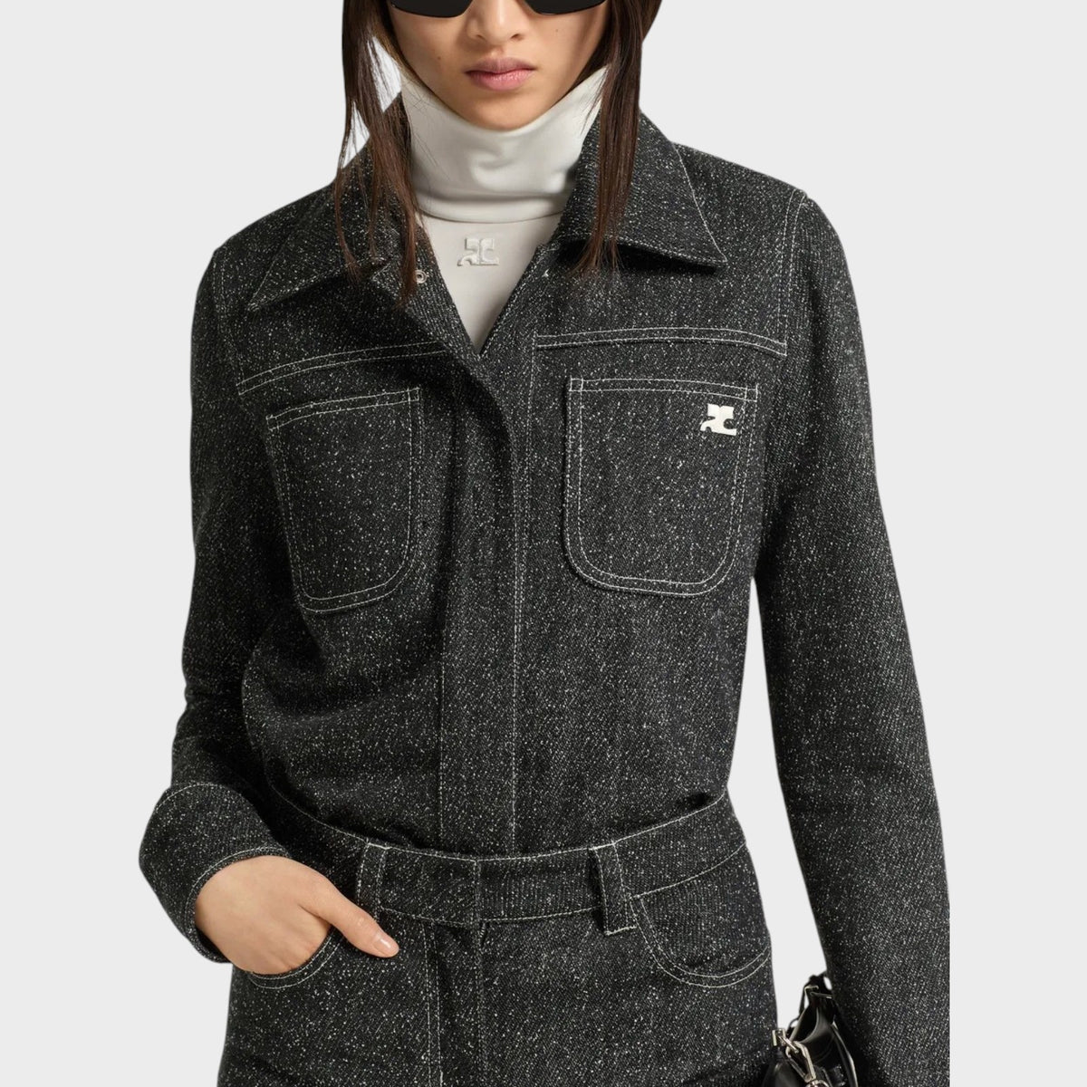 Courrèges Denim Tweed Overshirts