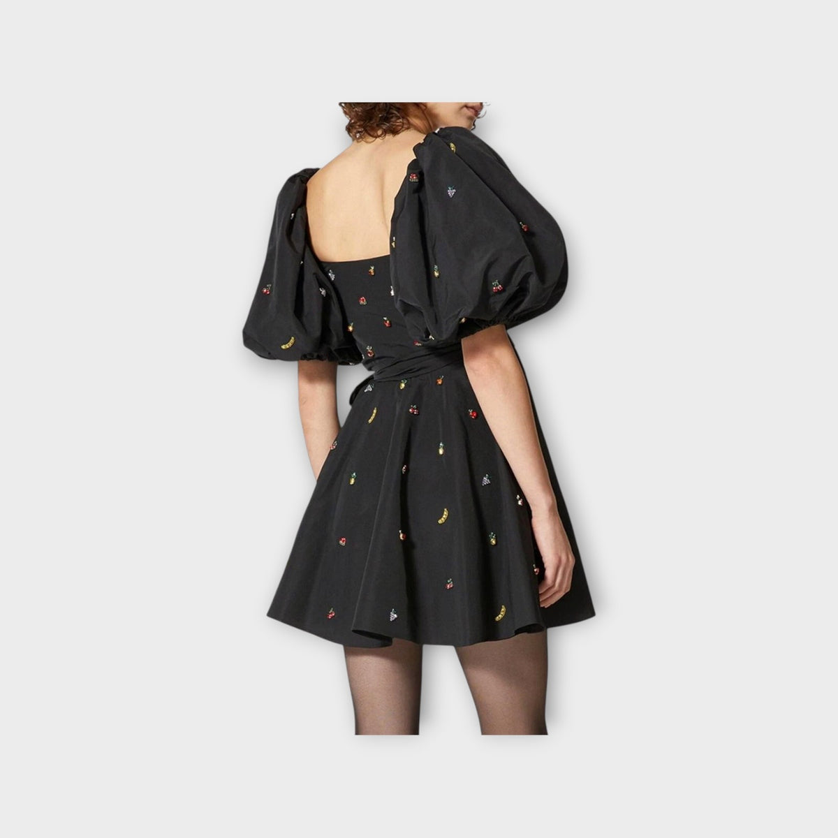Valentino Fruit Crystal Embroidery Dress