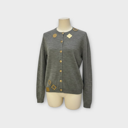 Loewe Geometric Wool Cardigan