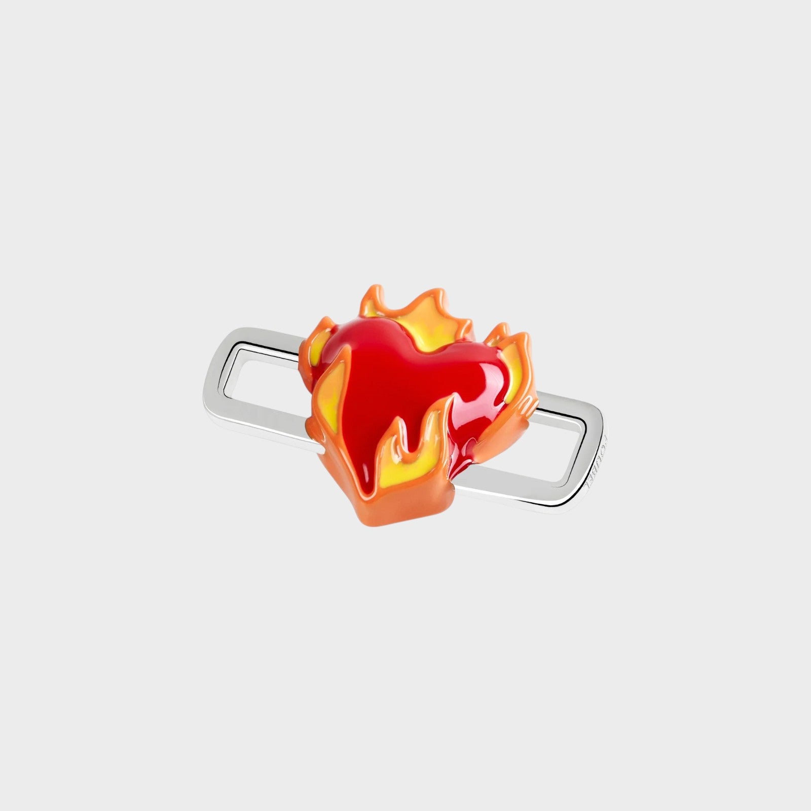 Poubel Heart-On-Fire Charm