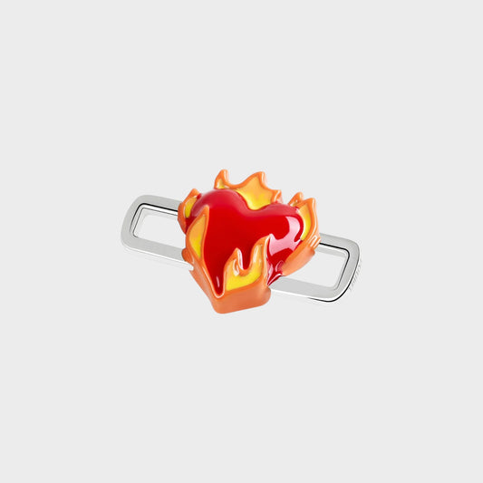 Poubel Heart-On-Fire Charm