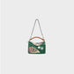 Loewe Shoulder Bag, Multi, Playing Cards Puzzle Bag in Green and Tan