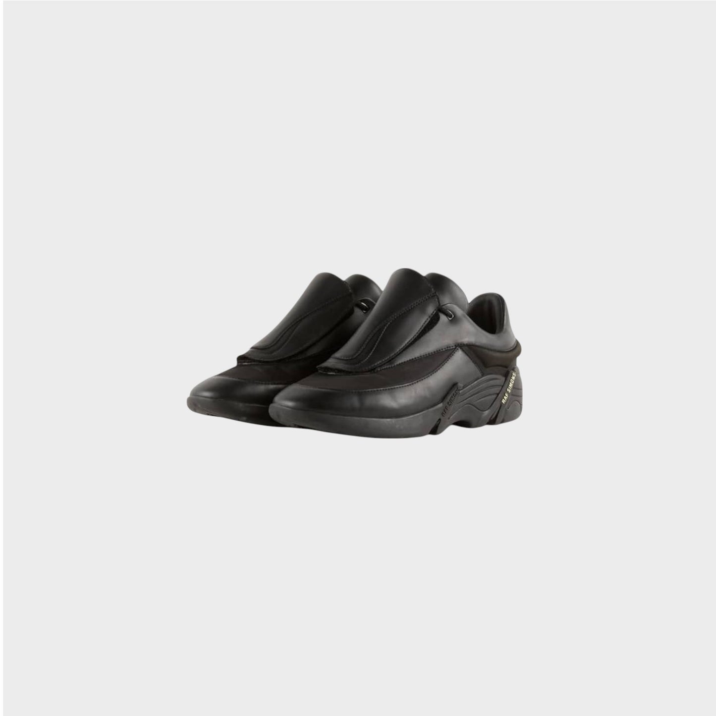 Raf Simons Sneakers, Black, Runner Antei Low Top Velcro Front Sneakers