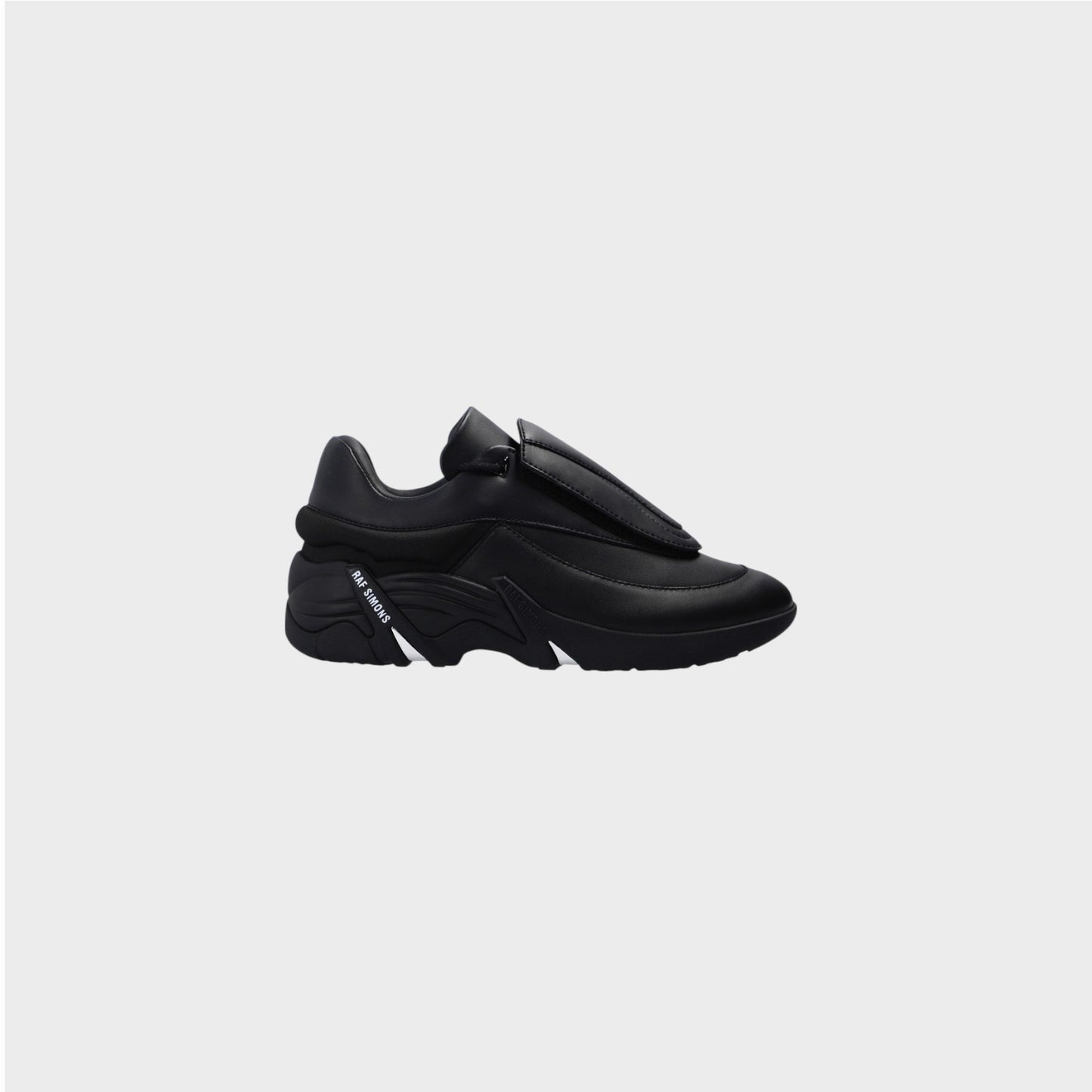Raf Simons Sneakers, Black, Runner Antei Low Top Velcro Front Sneakers
