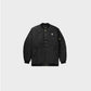 Raf Simons Jacket, Black, RS x Smiley Zip Up Flap Pockets Puffer Bomber w/ Badge & Smiley Print