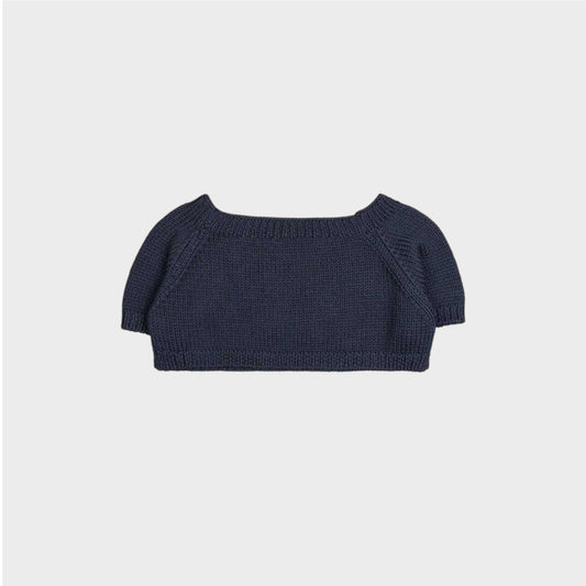 Raf Simons Knitwear, Navy, Blow Up Raglan Sweater With I 