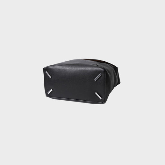 Loewe Shoulder Bag, Black, Nappa Calf Leather Top Handle Zip Closere Large Puzzle Hobo Bag