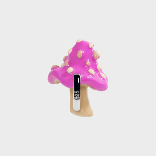 Poubel Pink Mushroom Charm